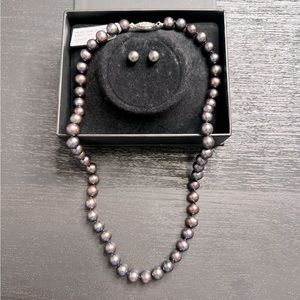 Fresh Pearl Water Necklace & Earrings
